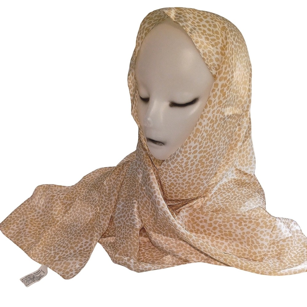 Accessory Station Leopard Print Scarf Lightweight Polyester Made in‎ Italy